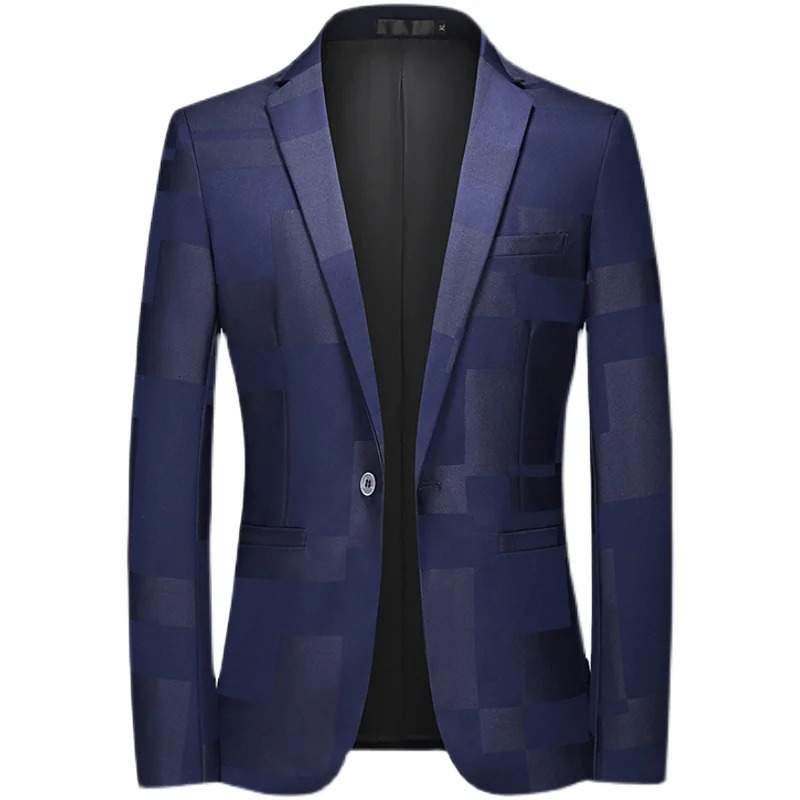 Men's Suits Blazers Fashion Men's Casual Boutique Business Personalized Printing Slim Fit Blazers Jacket Suit Dress Coat Large Size 6XL 2311