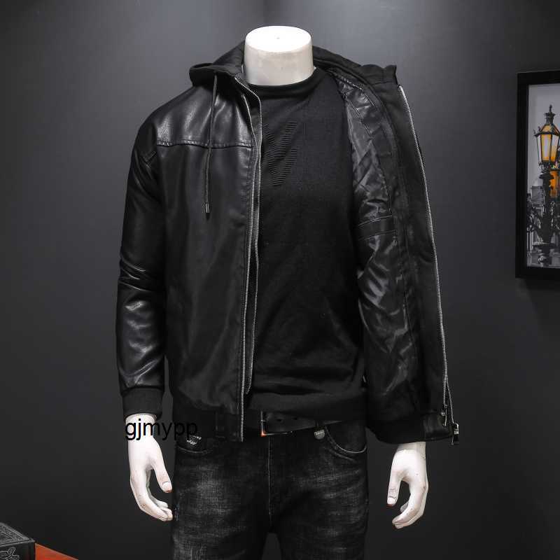 Men's Leather Faux fake two-piece hooded leather jacket Spring new fashion brand slim motorcycle jacketOVPM, Black
Men's Leather Faux fake two-piece hooded leather jacket Spring new fashion brand slim motorcycle jacketOVPM, Black