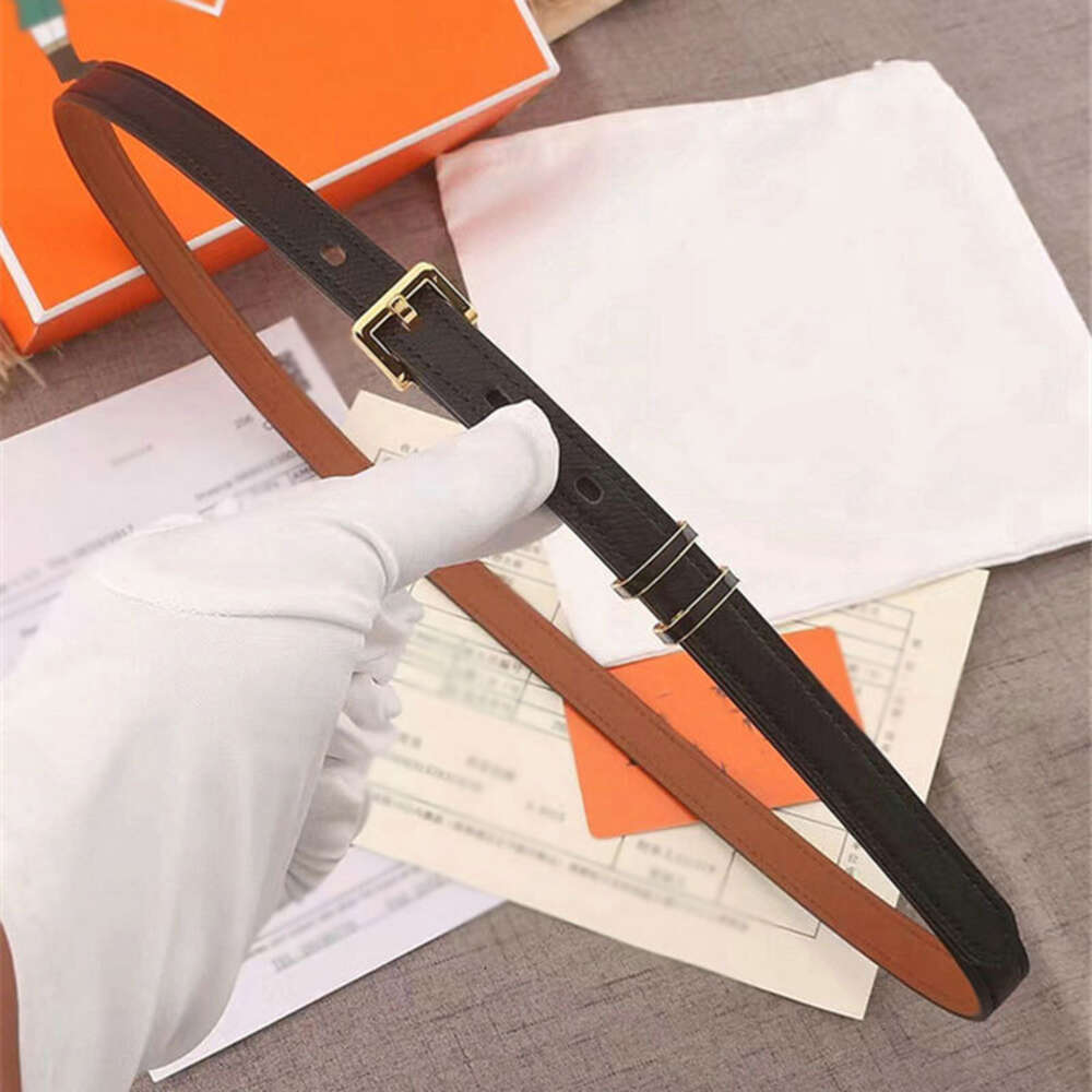 Fashion Designer Belt Women H Needle Buckle Real Leather Belts Lady Formal Dress Trousers Decoration Thin Waistband Width 1.5Cm High Quality