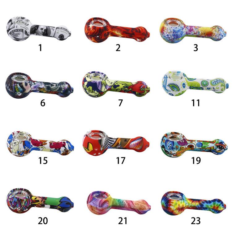 Silicone Hand Pipe Multi Designs Water pipes Tobacco Smoking Pipes Cartoon Figure multi designs for Dry Herb Portable unbreakable Wholesale shisha vape pen
Silicone Hand Pipe Multi Designs Water pipes Tobacco Smoking Pipes Cartoon Figure multi designs for Dry Herb Portable unbreakable Wholesale shisha vape pen