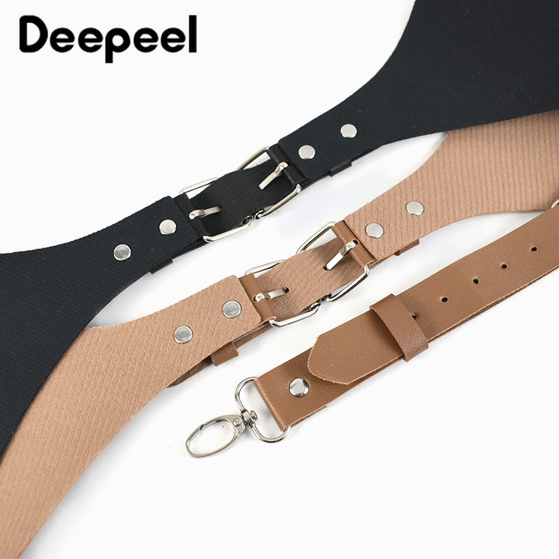 Suspenders Men's Suspenders Vintage Leather Straps Braces Suspender Men Harness Punk Chest Shoulder Belt Strap Fashion Apparel Accessories 230411