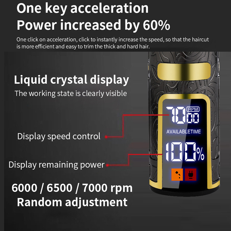 Clippers Trimmers Electric Hair Trimmer USB Rechargeable Man Shaver Cutting Machine Barber Professional Hair Clipper 230411