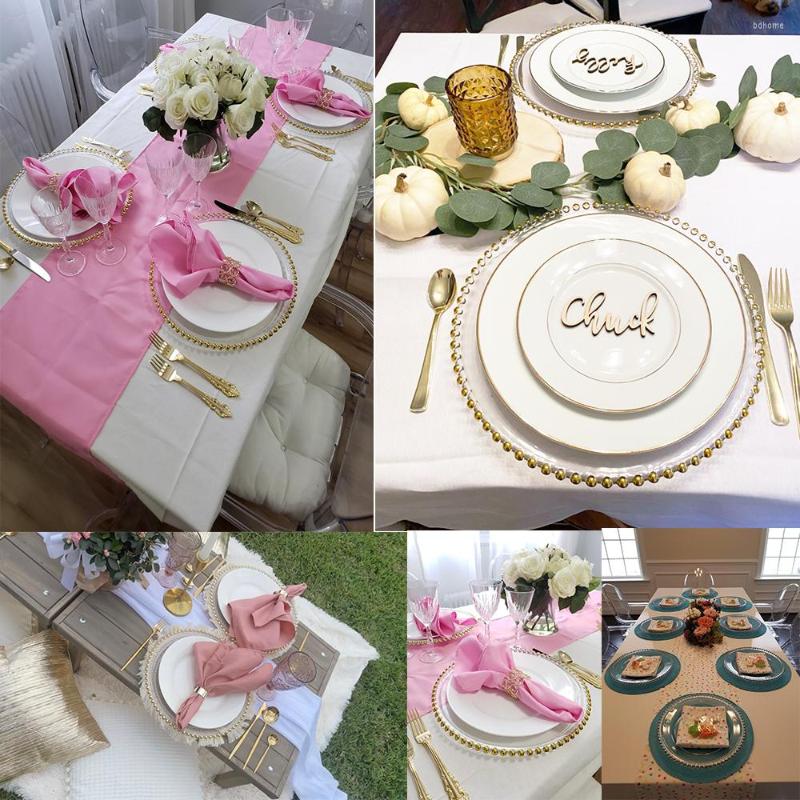 Bowls 100 Pcs Clear Charger Plate With Gold Beads Rim Acrylic Plastic Decorative Dinner Serving Wedding Xmas Party Decor, Transparent silver
Bowls 100 Pcs Clear Charger Plate With Gold Beads Rim Acrylic Plastic Decorative Dinner Serving Wedding Xmas Party Decor, Transparent silver
