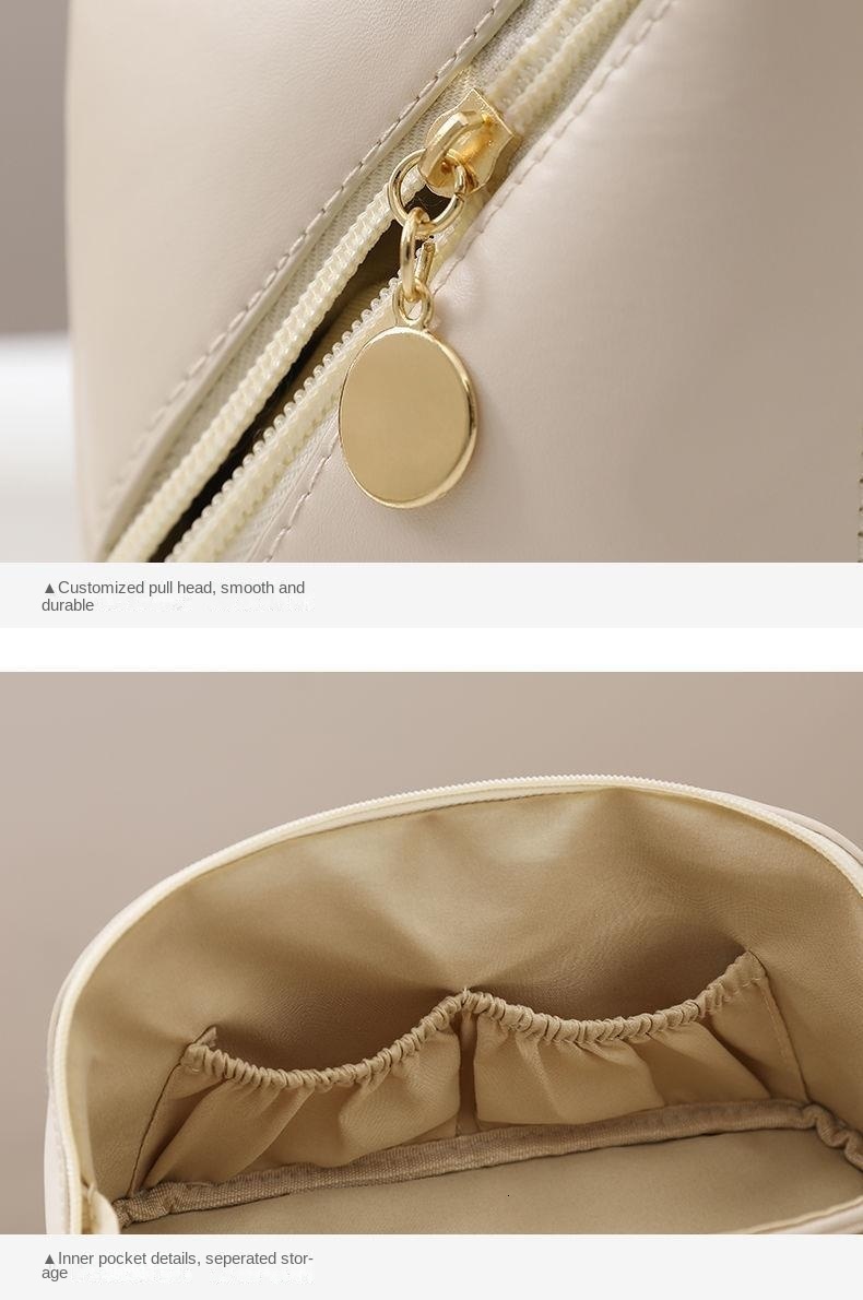 Cosmetic Bags Cases Portable Makeup Bag Large-Capacity Leather Travel Cosmetic Bag Women Waterproof Storage Case Multifunction Toiletry Organizer 2304