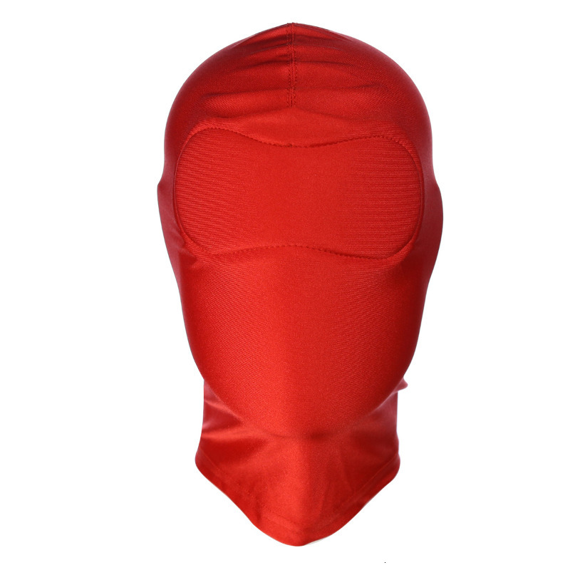 Adult Toys Spandex Lycra Head Hood Mask BDSM Restraint Open Mouth Eyes Headgear Roleplay Game Slave Sex for Men Women 230411