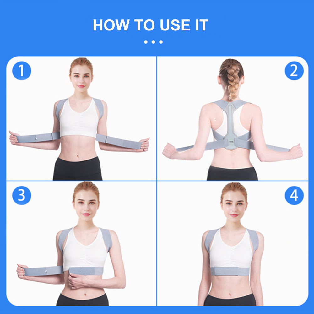 Back Massager Back Posture Corrector Clavicle Lumbar Spine Straight Strap Shoulder Support Brace Corset Bone Pain Relief Belt Body Health Care 230411
