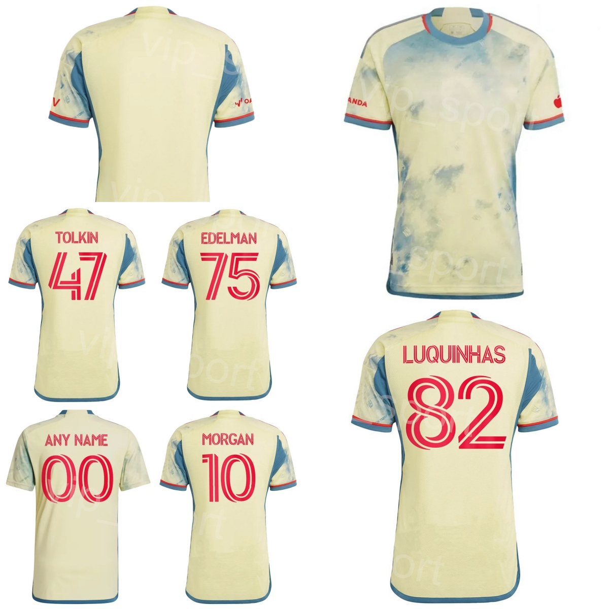 New York Red Soccer 10 Lewis Morgan Jerseys 21 Omir Fernandez 12 Dylan Nealis 11 Elias Manoel 23 Cristian Cssseres Jr 4 Andres Reyes Football Shirt Kits FC 2023 2024, Yellow
New York Red Soccer 10 Lewis Morgan Jerseys 21 Omir Fernandez 12 Dylan Nealis 11 Elias Manoel 23 Cristian Cssseres Jr 4 Andres Reyes Football Shirt Kits FC 2023 2024, Yellow