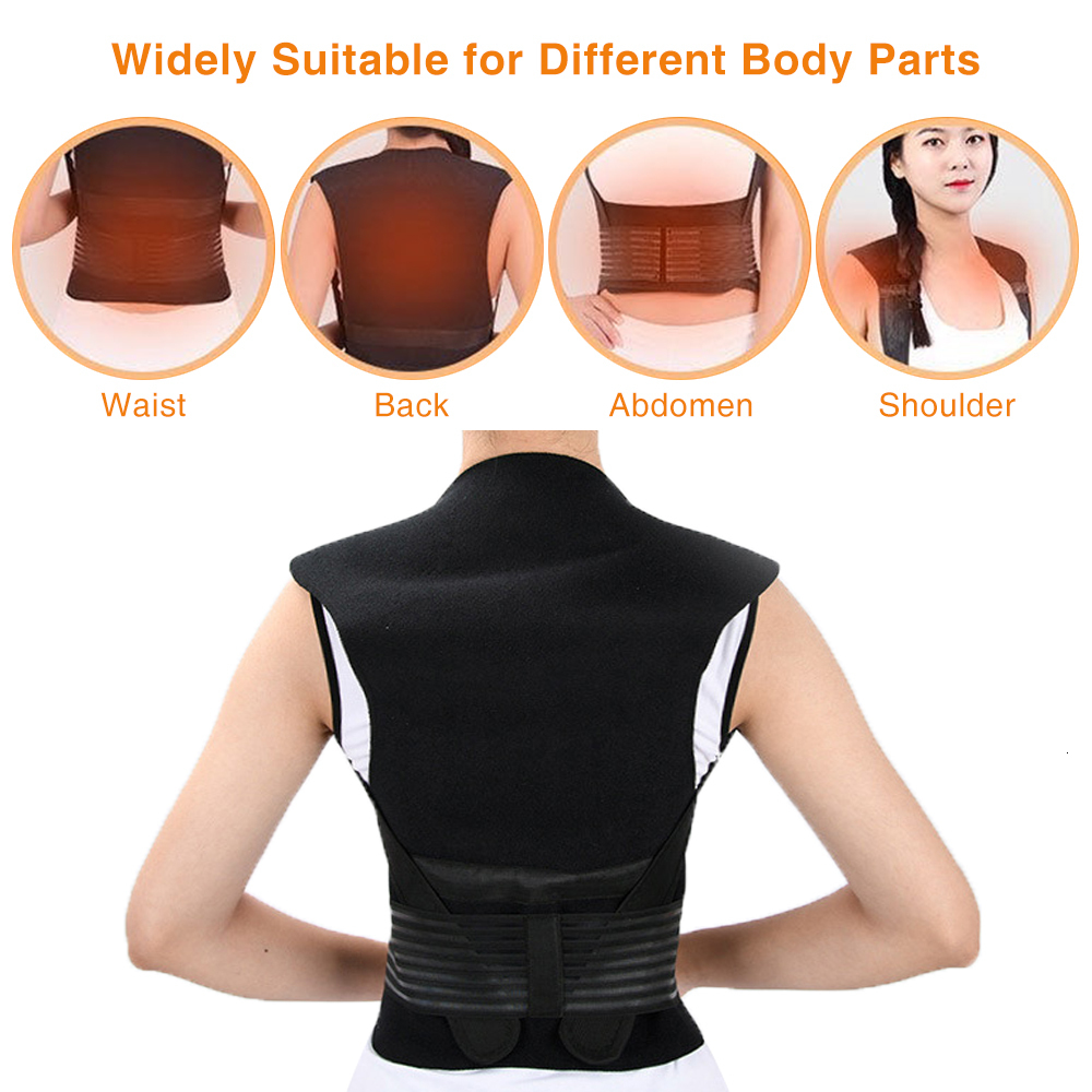 Other Massage Items Self-heating Magnetic Therapy Belt Lumbar Posture Corrector Shoulder Back Support Waist Brace Vest Pain Relief Body Massager 23041
