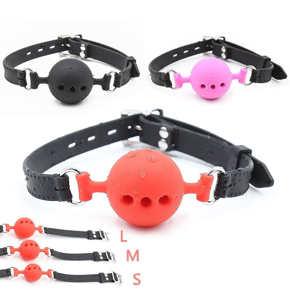 Adult Toys Soft Silicone Gag Ball BDSM Oral Bondage Gear Fetish Open Mouth Breathable Sex For Couples Cosplay Slave Exotic Accessories 230411