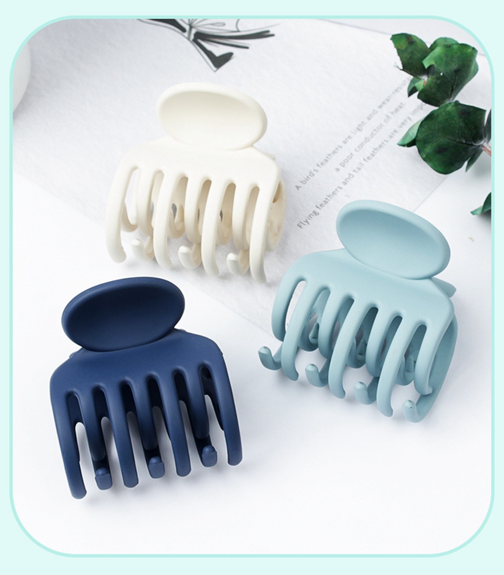 Korean Solid Coloir Ribbon Small Hair Claw Elegant Acrylic Hairpins Barrette Crab Hair Clips for Women Girls Headwear Hair Accessories 2061