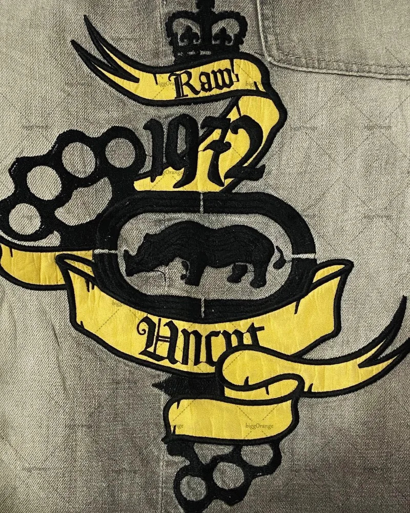 Men's Jeans Y2K American Style Embroidered High-waist Jeans Men High Street Trendy Straight Pants Casual Loose Oversized Wide-leg Pants 231110