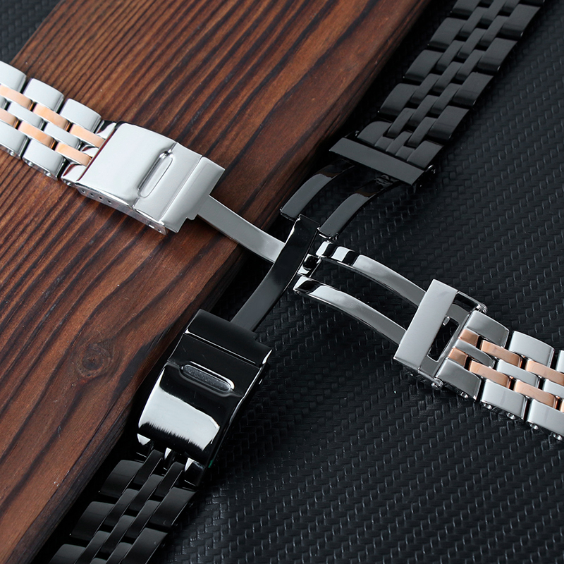 Watch Bands Heritage Watch Band 316L Stainless Steel Watchband for Breitling Watch Wristband with Folding Buckle 22mm Silver OEM Tool 230411