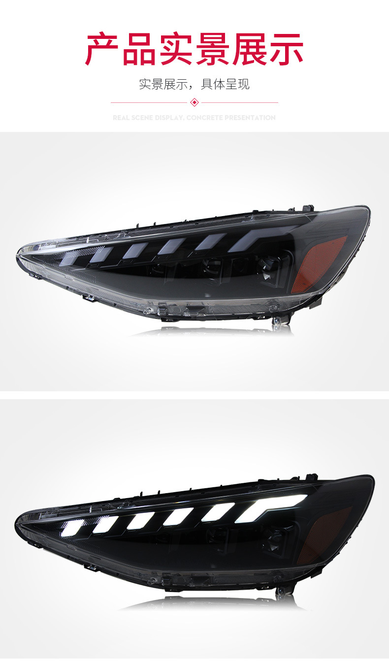 Auto Headlights for Hyundai LAFESTA 20 18-2022 Upgrade AUDI Style LED Daytime Running Turn Signal Head Lights