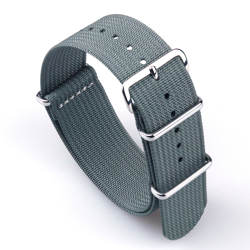 Watch Bands Ribbed Watch Strap 18mm 20mm 22mm Nylon Watch Straps Braid Ballistic Fabric Watchband Accessories for Military Watch Band 230411