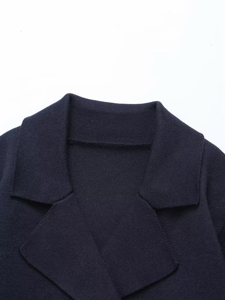 Women's Suits Blazers Maxdutti Arrival Clothing Jacket England Double Breasted Short 230411