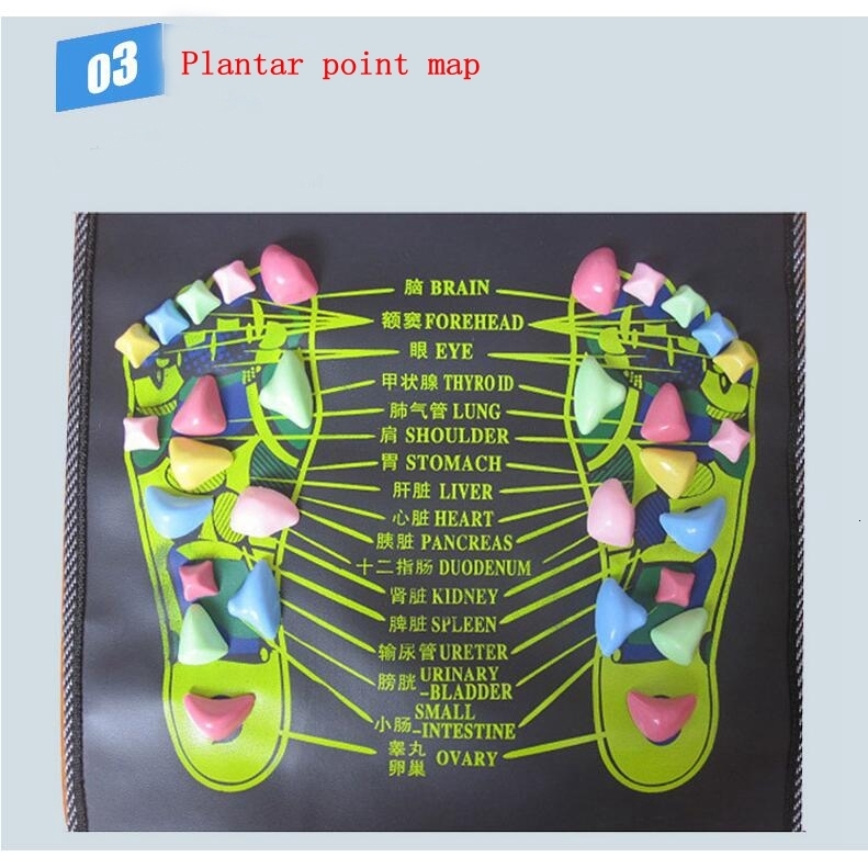 Full Body Massager Simulation Cobblestone Foot Mat Home Comfortable Cushion Gravel Road 3570120140175cm35cm 230411