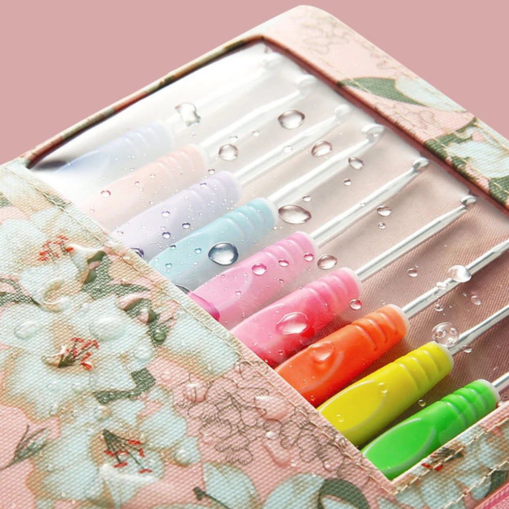 Other Crochet Knitting Hooks Set 2023 With Storage Bag Case TPR Rubbber Handle Wool Needles Sewing Accessorie Gift 231110