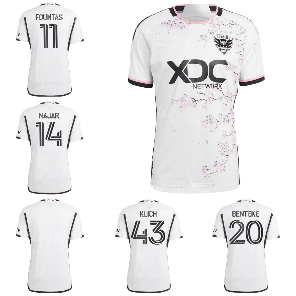 Soccer Washington DC United Jerseys 20 BENTEKE 43 KLICH 5 JEAHZE BIRNBAUM CANOUSE HOPKINS KU-DIPIETRO FOUNTAS HINES-IKE MILLER RUAN SANTOS Football Shirt Kits 23-24