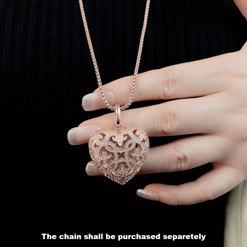 Charms Pendant Love Heart Locket Fashion Glam 925 Sterling Silver Jewelry Europe Style Accessories Soul Gift For Woman 230411