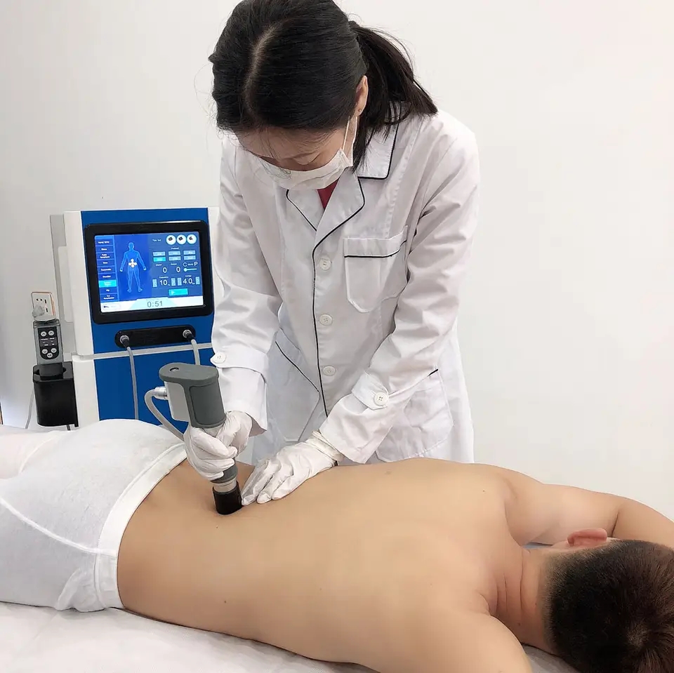 pneumatic and electromagnetic 2 in 1 high energy shockwave extracorporal therapy machine for Erectile dysfunction treatment Pain relief