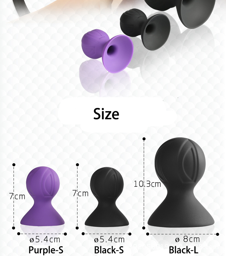 Adult Toys BEEGER Violets Silicone Nipple Suckers Sex for Women 2Pcs Clamps Sucker Breast Massager Ball 230411