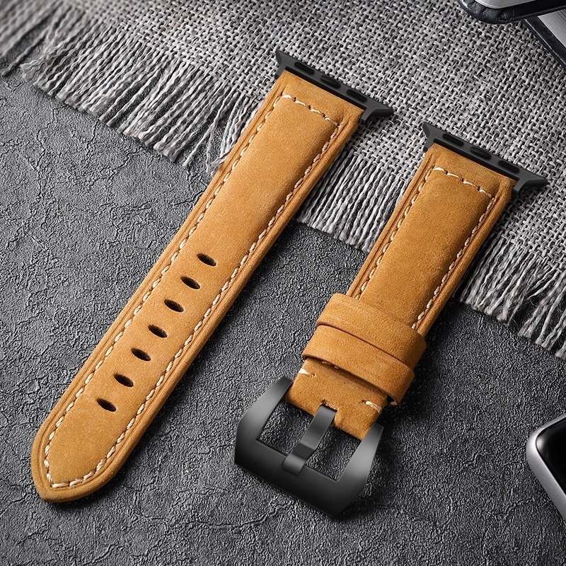 Watch Bands Fo Apple Watch Band High Quality Leather Strap Men for Series 7 8 123456 SE Ultra 49mm 44mm 40mm Watch Band 45mm 41mm 38mm 42mm 230411