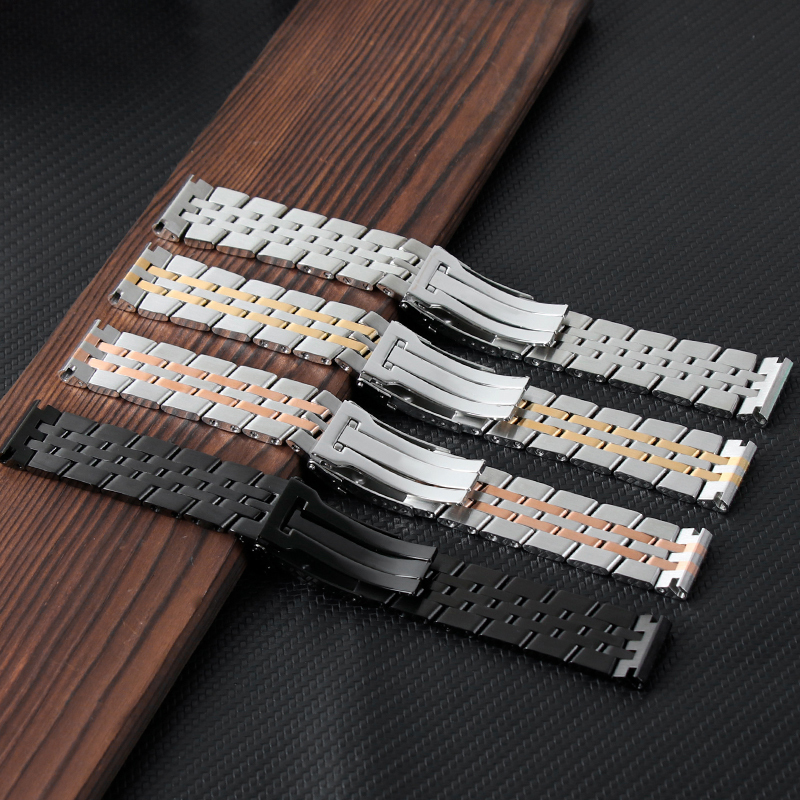 Watch Bands Heritage Watch Band 316L Stainless Steel Watchband for Breitling Watch Wristband with Folding Buckle 22mm Silver OEM Tool 230411
