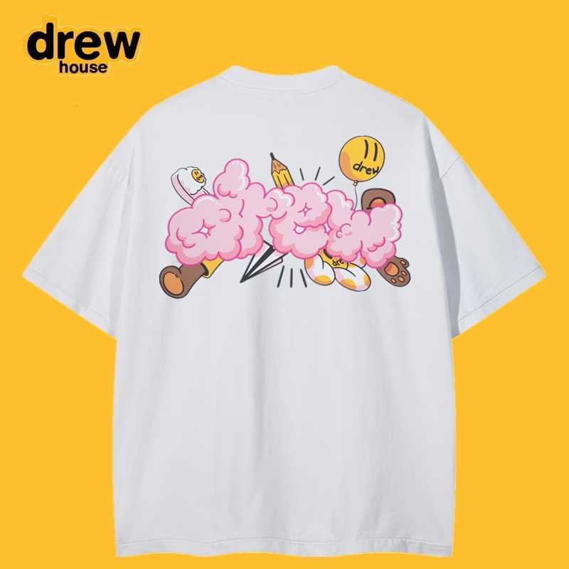DrewHouse Smiling Face Balloon Graffiti Short Sleeve Summer High Street Fashion Brand FOG Loose Unisex Cotton T-shirt Tees Men's T-Shirts, White5
DrewHouse Smiling Face Balloon Graffiti Short Sleeve Summer High Street Fashion Brand FOG Loose Unisex Cotton T-shirt Tees Men's T-Shirts, White5