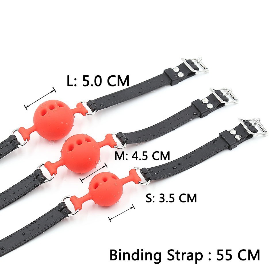 Adult Toys Soft Silicone Gag Ball BDSM Oral Bondage Gear Fetish Open Mouth Breathable Sex For Couples Cosplay Slave Exotic Accessories 230411