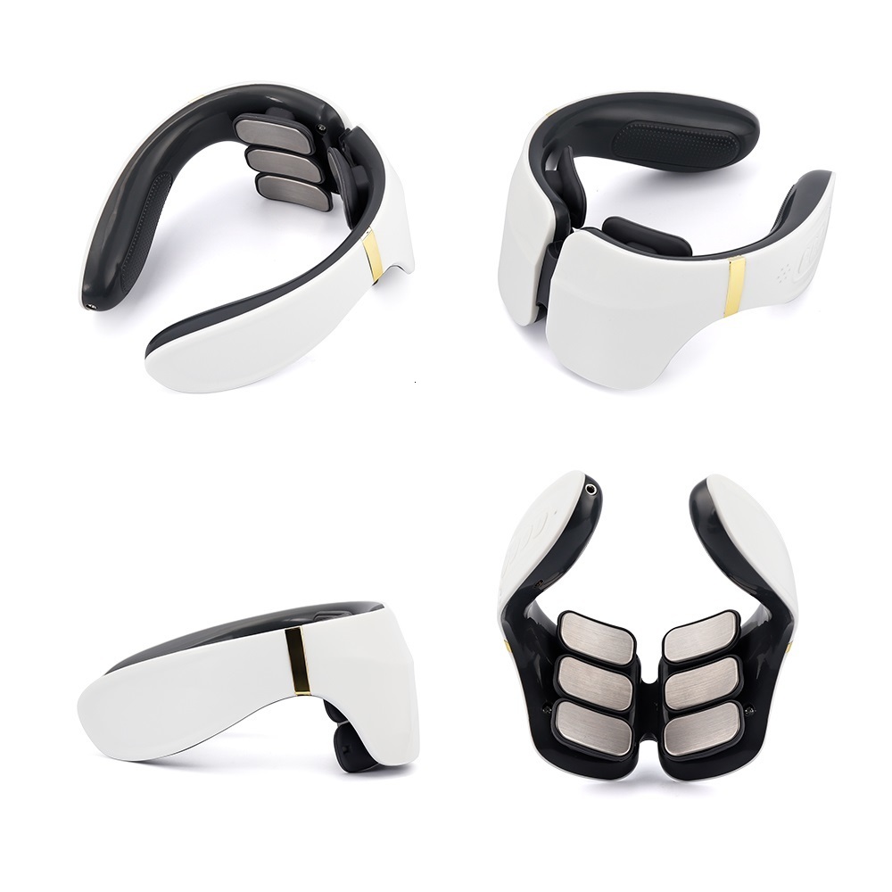 Back Massager 6-Zone Neck Massager Cervical Spine Back Muscle Relaxation Machine Relief Pain Device Six Heads Hammer Kneading Vertebra Impulse 230411