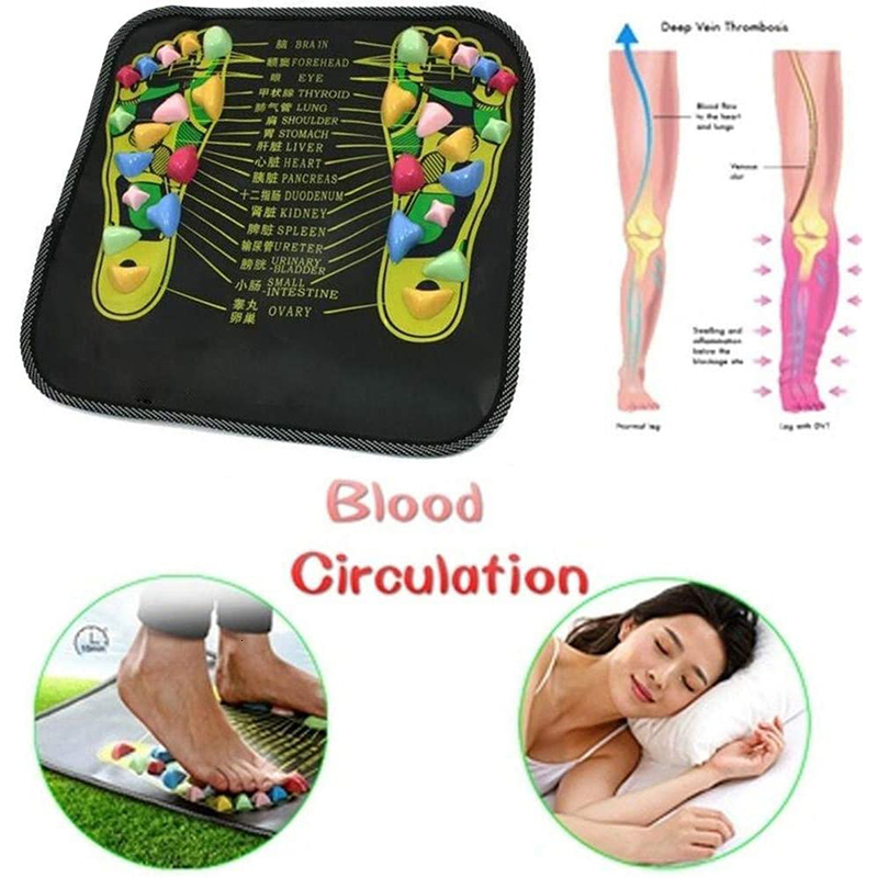 Full Body Massager Acupuncture Cobblestone Foot Cushion Acupoint Physical Pad Pain Relief Health Care SAL99 230411