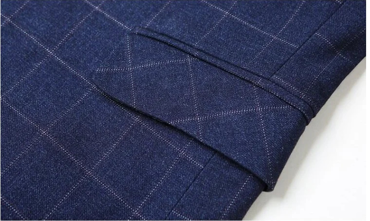 Men's Suits Blazers Spring Mens Business Casual Slim Fit Suit Jacket High-quality Checkered Coat Men Wedding Suits Mens Blazer Jackets Size 4XL 2