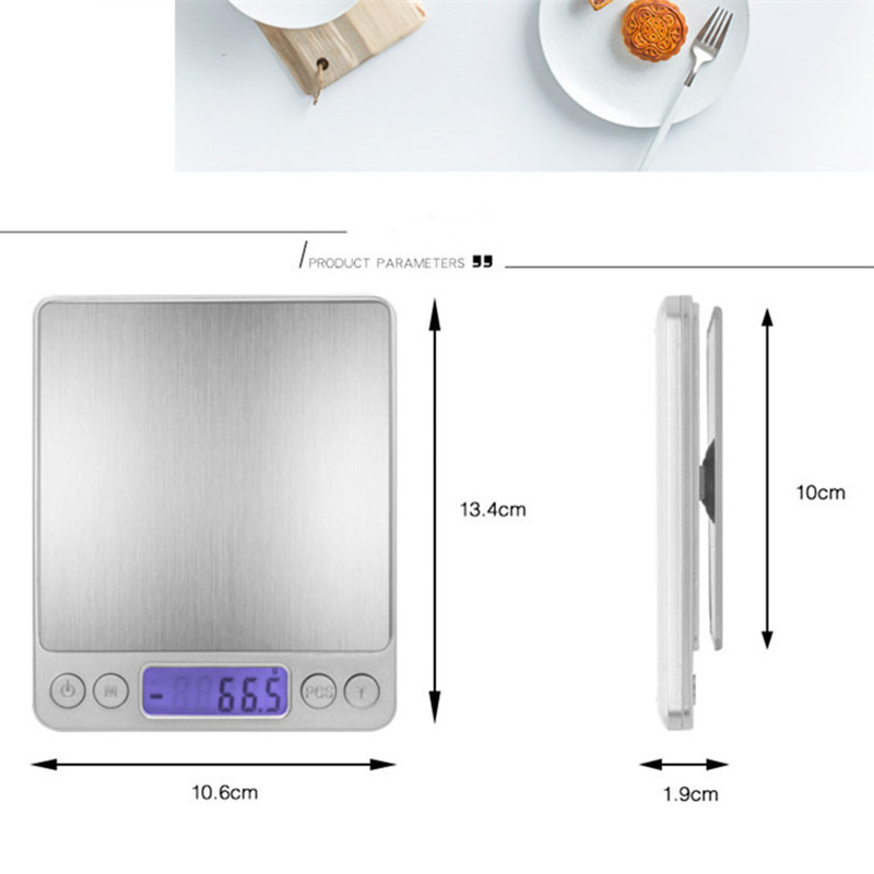 Digital Electronic Kitchen Scales Says 0.01g Pocket Weight Jewelry Weighing Kitchen Bakery LCD Display Scale With Retail Box 500g/0.01g 3KG/0.1g Drops