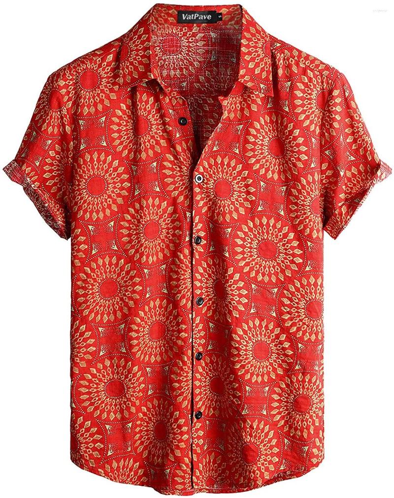 Men's Casual Shirts Summer Hawaiian Shirt 3d Vintage Style Men Women Clothing Beach Short Sleeve Blouse Fashion Men's Vocation Lapel