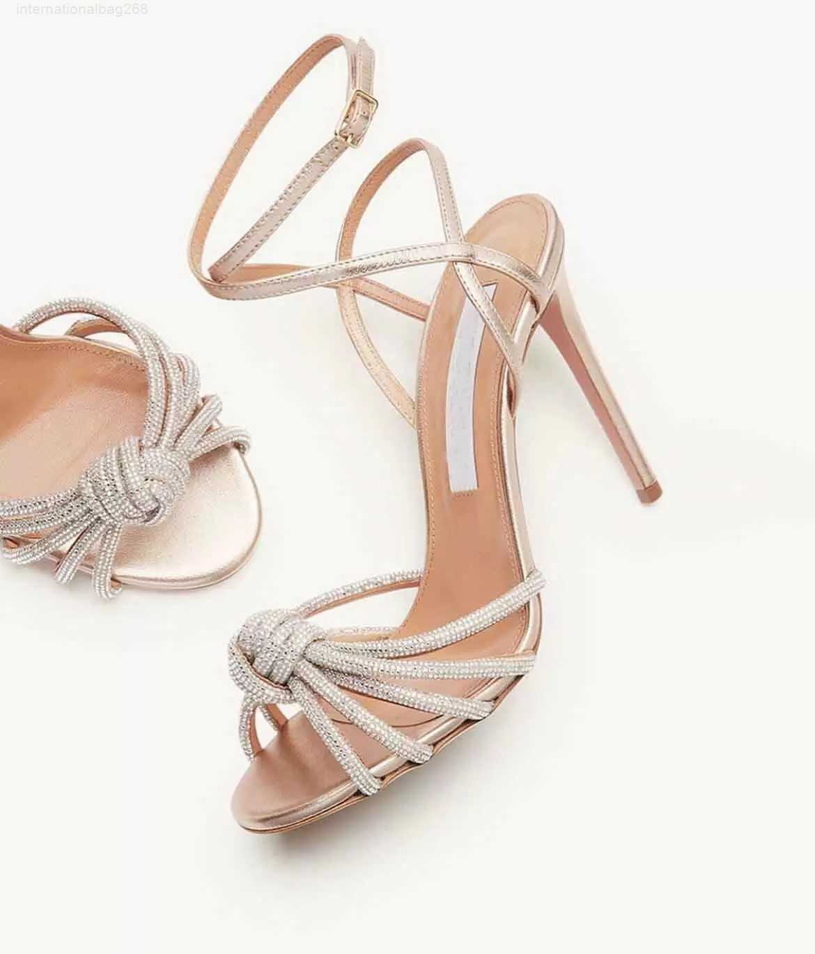 Summer Luxury Women Celeste Sandals Shoes Aquazzuras Crystal-embellished Toe Straps Knotted Lady High Heels EU35-43 Original Box
Summer Luxury Women Celeste Sandals Shoes Aquazzuras Crystal-embellished Toe Straps Knotted Lady High Heels EU35-43 Original Box