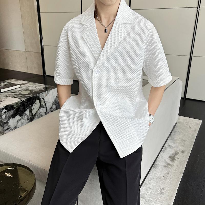 Men's Casual Shirts Men's Solid Blouse Shirt Loose Tops Fashion Semi-Sleeve Tee Summer Beach Style Handsome Men A12, Black
Men's Casual Shirts Men's Solid Blouse Shirt Loose Tops Fashion Semi-Sleeve Tee Summer Beach Style Handsome Men A12, Black