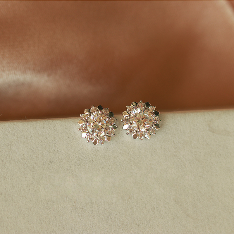 Stud Solid 14K Gold Color Jewelry Stud Earring for Women Bohemia 14 K Gold Aros Mujer Oreja Garnet Earring Orecchini Jewelry Females 230410