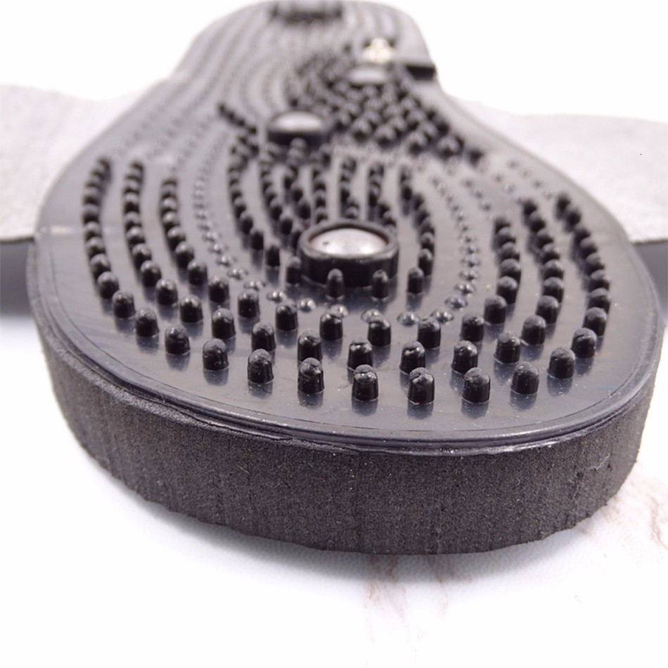 Back Massager Feet Massage Slippers Foot Reflexology Acupuncture Therapy Walk Stone Shoes Cobblestone 230411