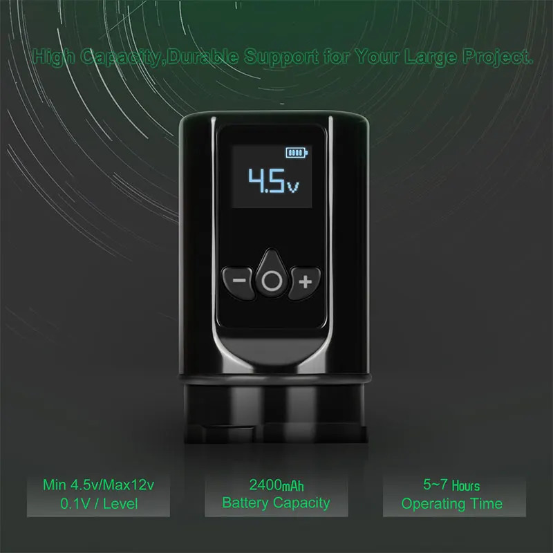 Tattoo Machine DKlab DKW1 Pro Adjustable Stroke Permanent Body Art Pen Supplies Grip Battery RCA Connector 231110