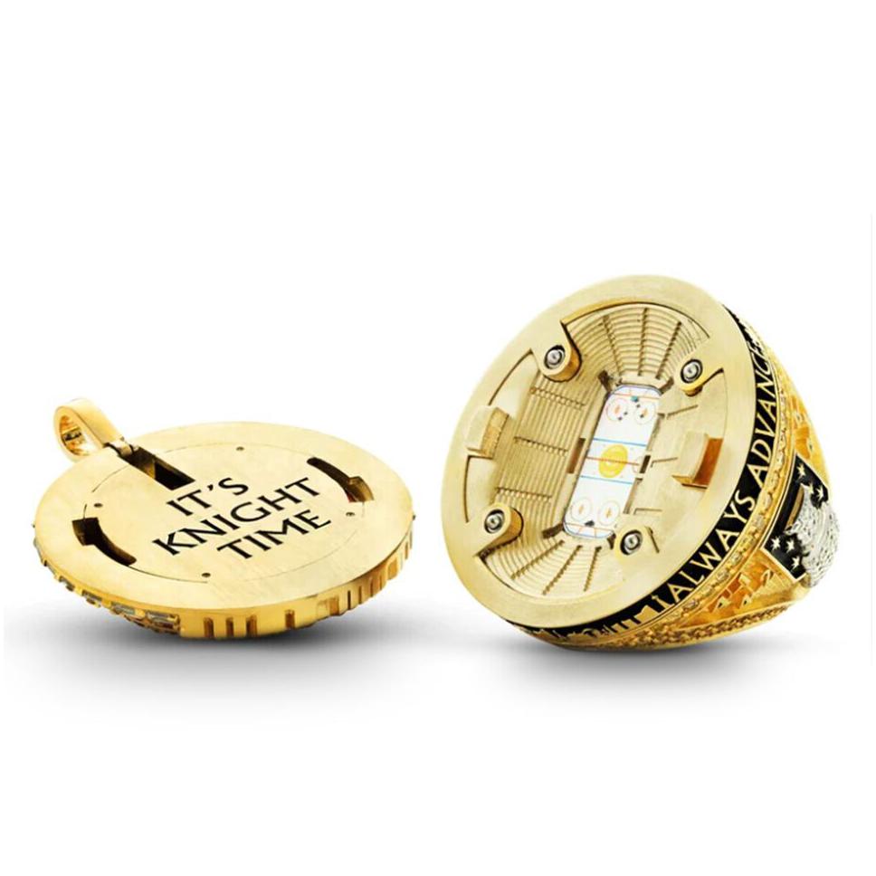 2022 Golden Knights Stanley Cup Team Champions Championship Ring With Wooden Display Box Souvenir Men Fan Gift Drop Delivery Dhjt4 R250425