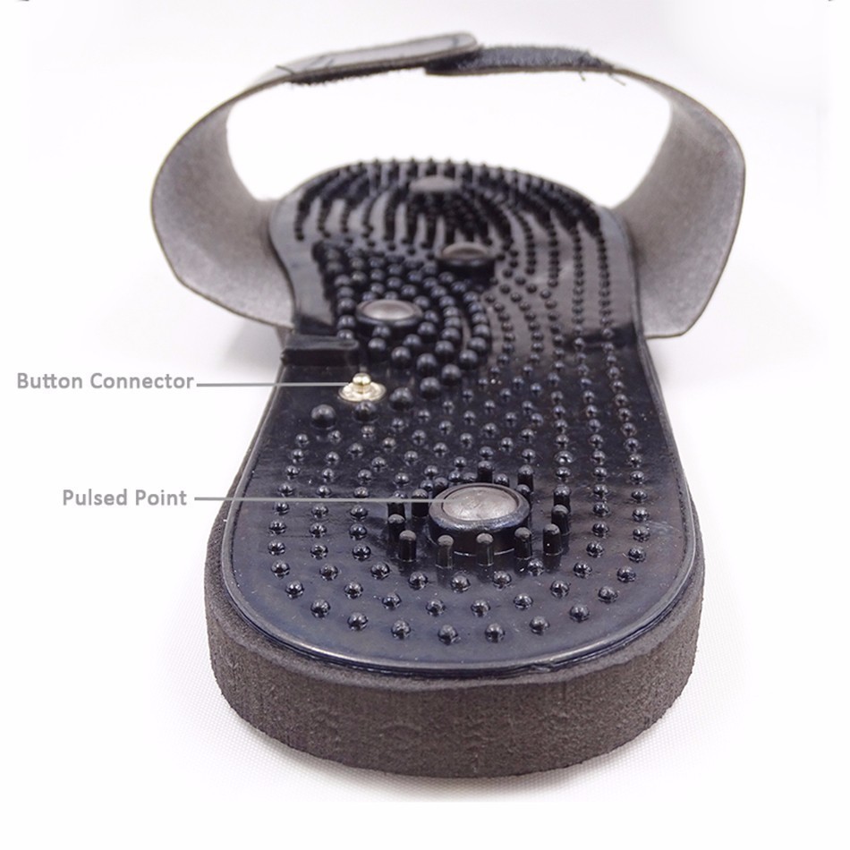 Back Massager Feet Massage Slippers Foot Reflexology Acupuncture Therapy Walk Stone Shoes Cobblestone 230411