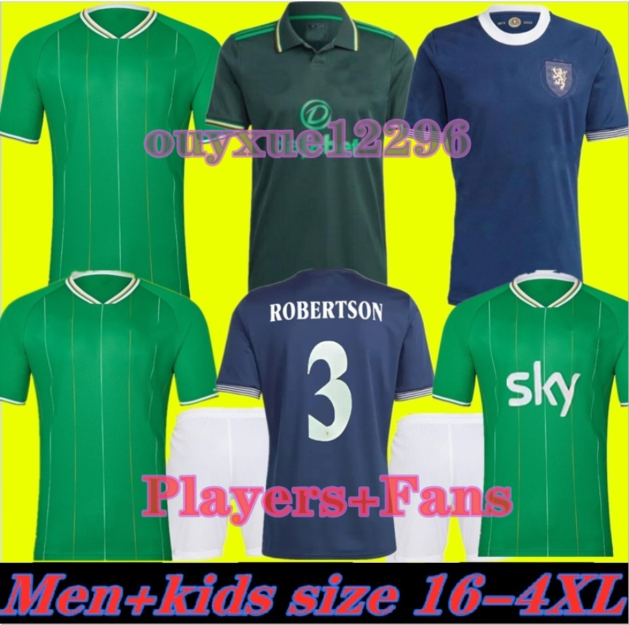 Ireland 2023 Scotland 150th Anniversary soccer jersey blue Special edition TIERNEY KEANE ADAMS football shirt 23 24 CHRISTIE McGREGOR MCGINN Size 16-4XL, 22/23;third 
Ireland 2023 Scotland 150th Anniversary soccer jersey blue Special edition TIERNEY KEANE ADAMS football shirt 23 24 CHRISTIE McGREGOR MCGINN Size 16-4XL, 22/23;third