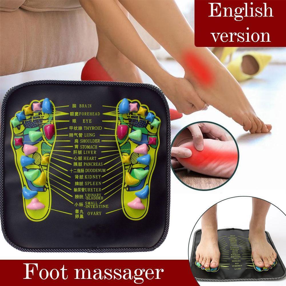 Back Massager Acupuncture Cobblestone Foot Cushion Reflexology Mat Acupoint Physical Pad Pain Relief Health Care 230411