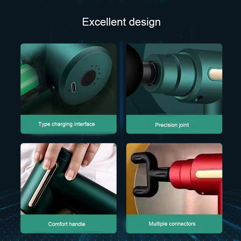 Full Body Massager Portable High Frequency Massage Gun Household Body Back And Neck Massager Percussion Pistol Fascia Gun Drop 230411