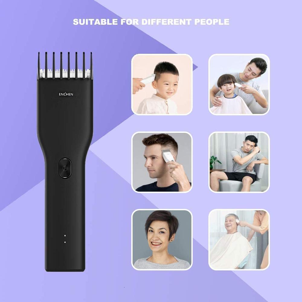 Clippers Trimmers ENCHEN Boost Hair Clippers for Men Children Family Use Rechargeable Cordless Hair Trimmer Portable Electric Haircut 230411