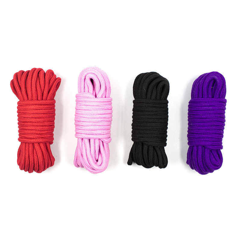Cockrings 5m 10m 20m Cotton Rope Female Adult Sex products Slaves BDSM Bondage Soft Games Binding RolePlaying Toy 230411