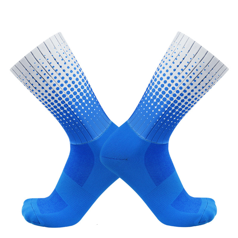 Sports Socks Style Polka Dot Summer Cycling Nonslip Silicone Pro Outdoor Racing Bike Calcetines Ciclismo 230411