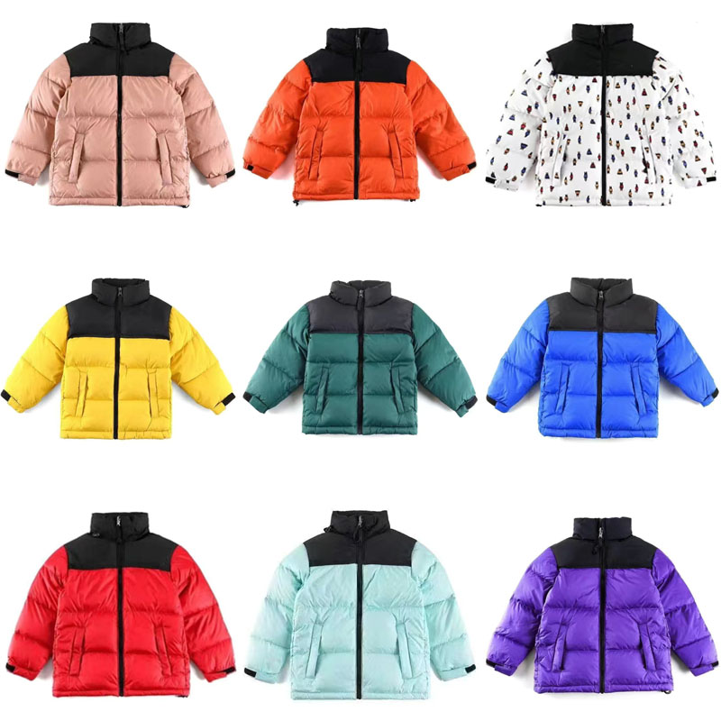 Boys Girls Down 2023 NEW Filled Puffer Jacket Hooded Parka Jackets Black Royal Blue Pink Yellow Body Warmer Retro 700 Outer Coat Kid Children