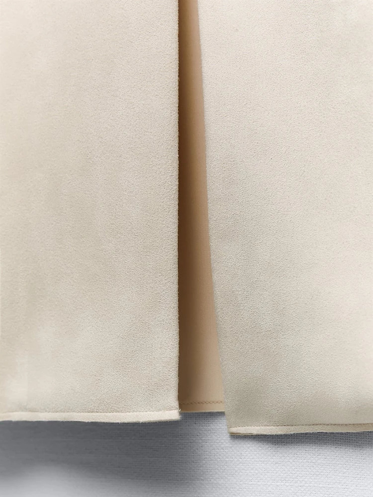 Women's Wool Blends Fall Winter Faux Suede Coat Jacket Lapel Collar Long Sleeves Open Front Mid Texture Female Overcoat 231110