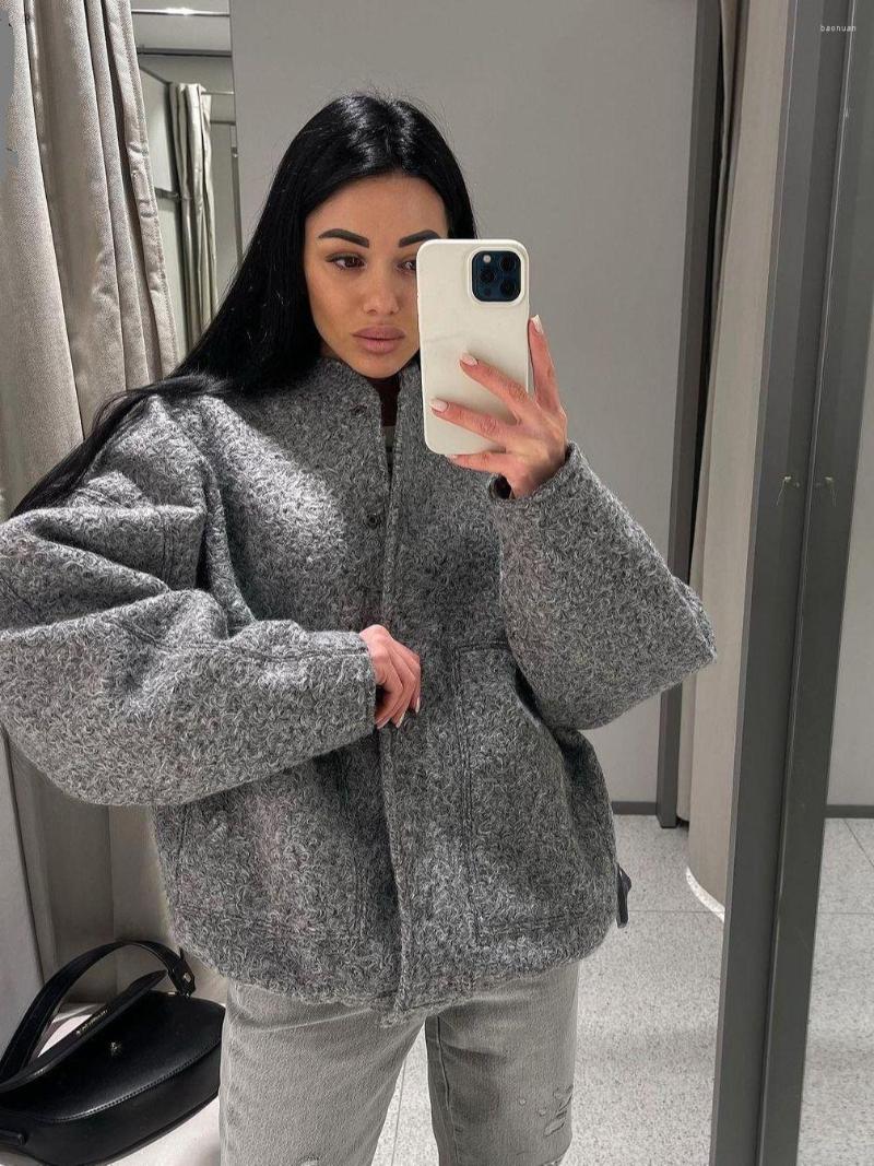 Women' Jackets Women' With Buttons Bombers Grey Long Sleeve Coat Lady Warm Pockets Outwear 2023 Spring Winter, Green
Women' Jackets Women' With Buttons Bombers Grey Long Sleeve Coat Lady Warm Pockets Outwear 2023 Spring Winter, Green